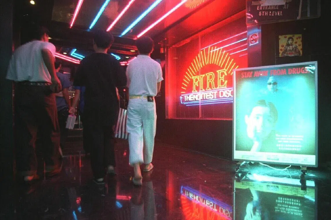 Fire Disco interior, an entertainment nightclub at Orchard Plaza.