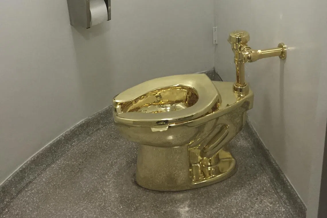 The court heard that it took just five minutes to steal a £2.8 million gold toilet.
