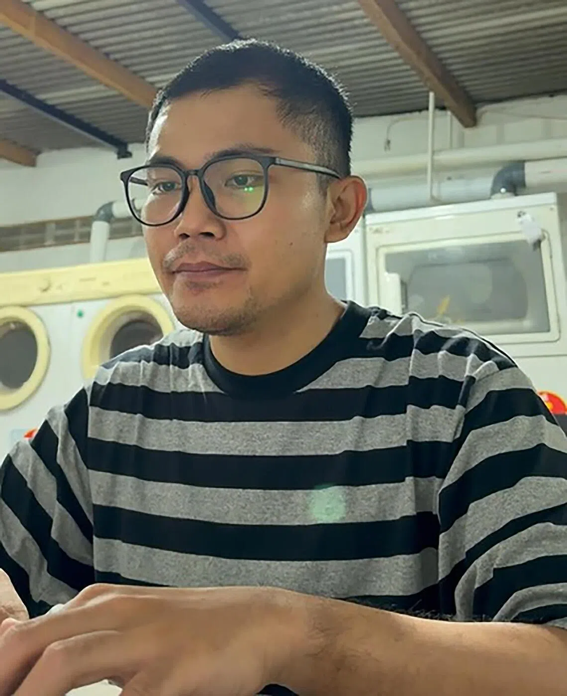 Mr Krisna Bagus, 33, got into over 150 million rupiah in online debt over his laundry business in Salatiga, Central Java.