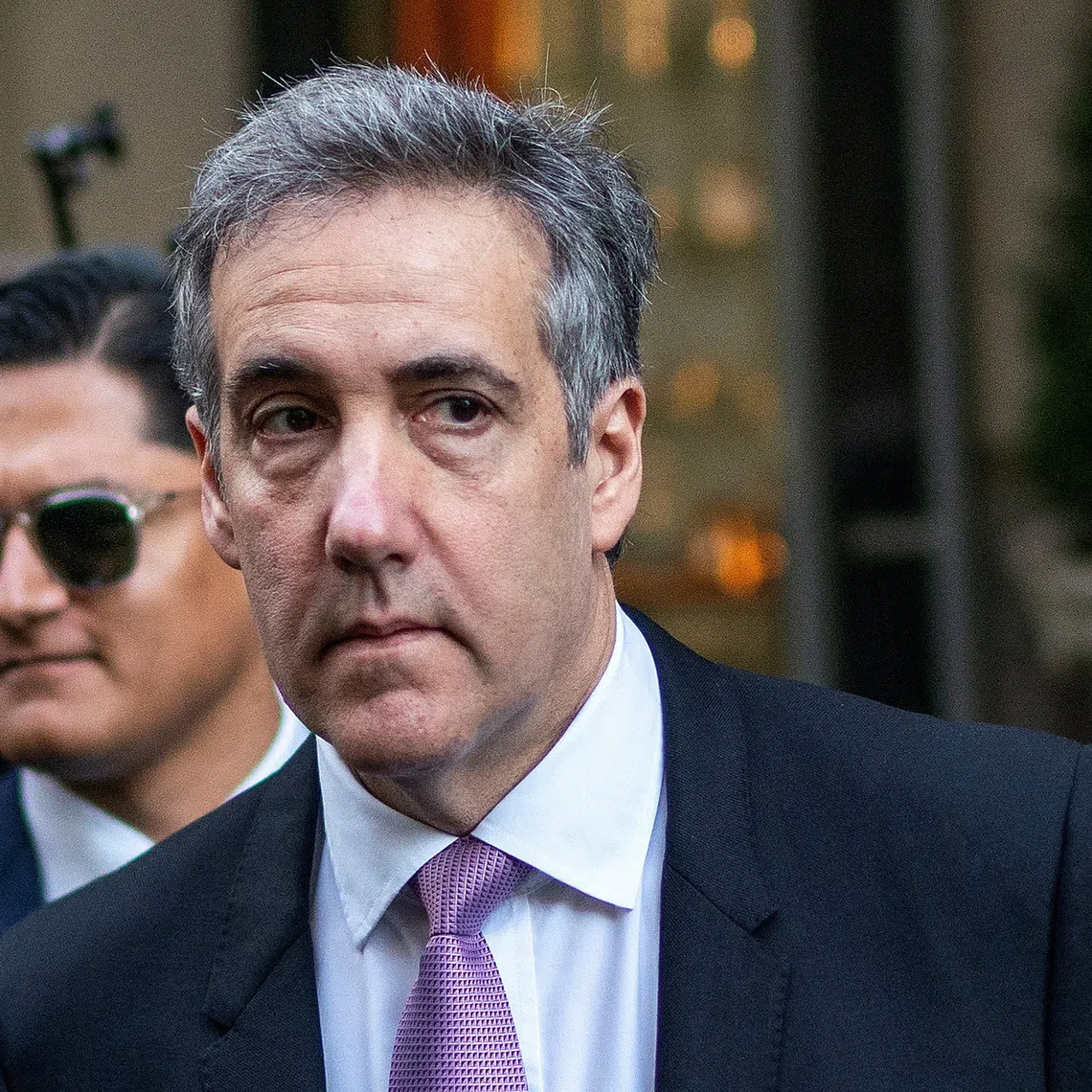 FILE PHOTO: Michael Cohen, former lawyer for U.S. President Donald Trump, departs his home in Manhattan to testify in Trump's criminal trial over charges that he falsified business records to conceal money paid to silence porn star Stormy Daniels in 2016, in New York City, U.S., May 20, 2024. REUTERS/Eduardo Munoz/File Photo