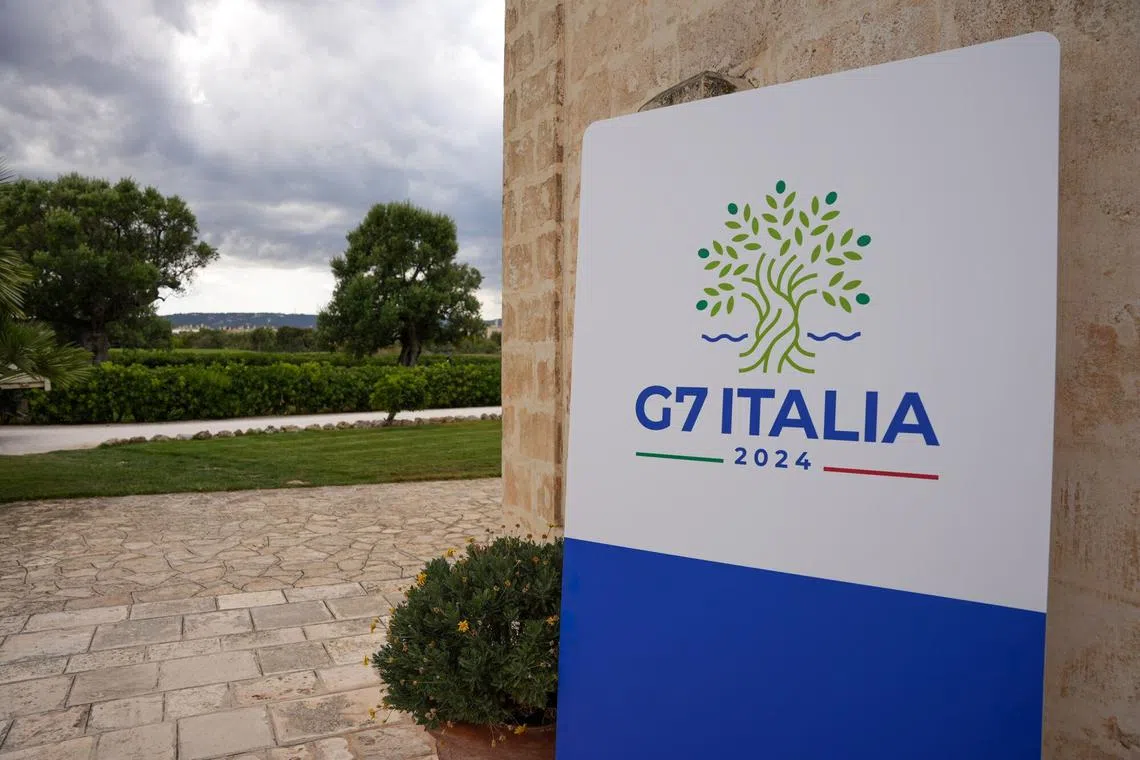 G-7 leaders are expected to voice concern about China's excess industrial capacity and its support for Russia.