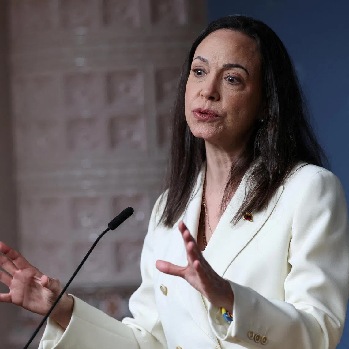 Nobel Peace Prize laureate Maria Corina Machado suffered the fracture during a high-risk sea crossing in a small fishing boat battered by high waves.