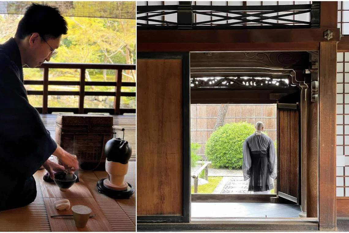 A Zen meditation and tea experience at Shunkoin Temple in Myoshin-ji Zen Temple Complex.