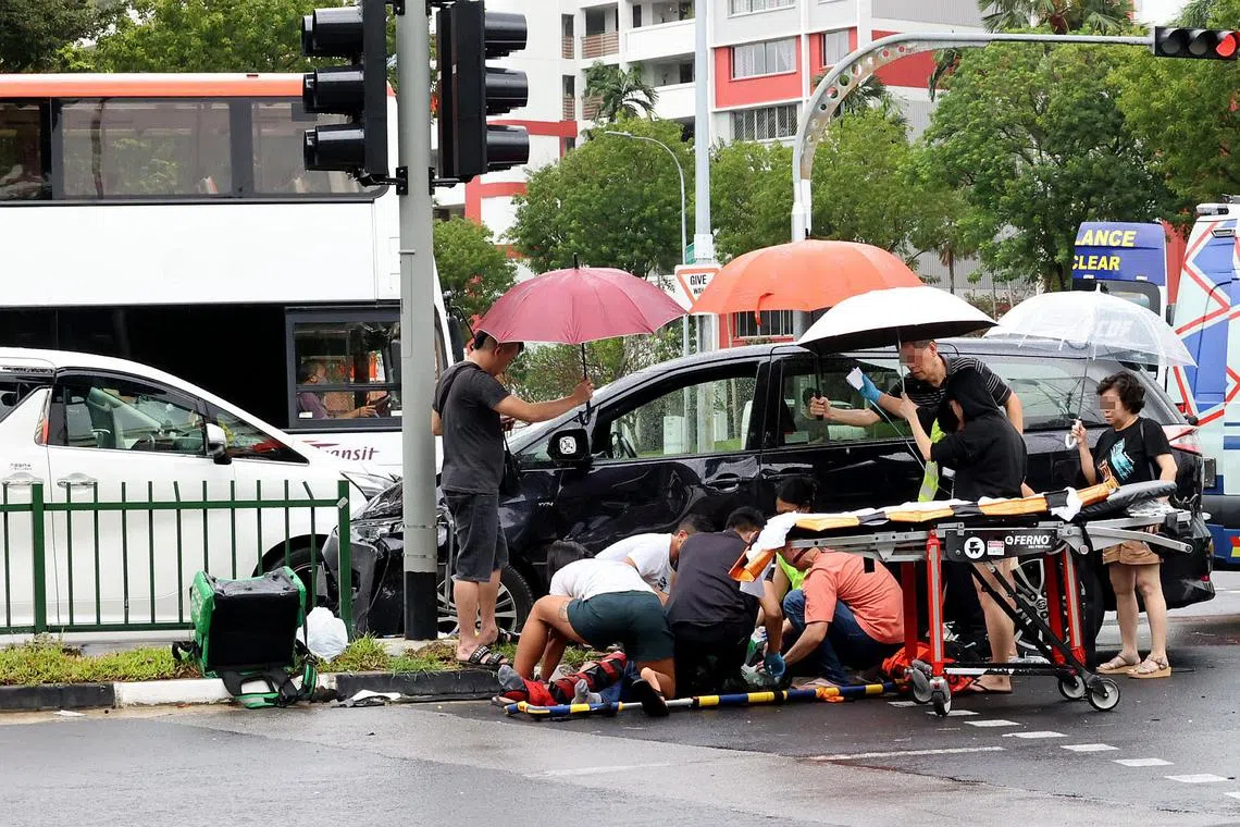 Food delivery rider killed in Hougang accident, 7th workplace fatality ...