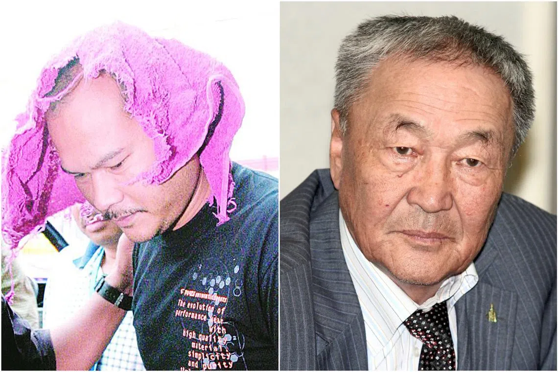 Mongolian film professor Dr Shaariibuu Setev (right) was shocked that his daughter’s killer, former Malaysian policeman Sirul Azhar Umar, was now walking free in Australia.