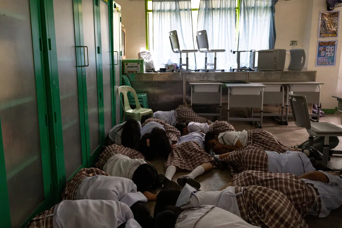 Philippines stages school safety drill after shootings