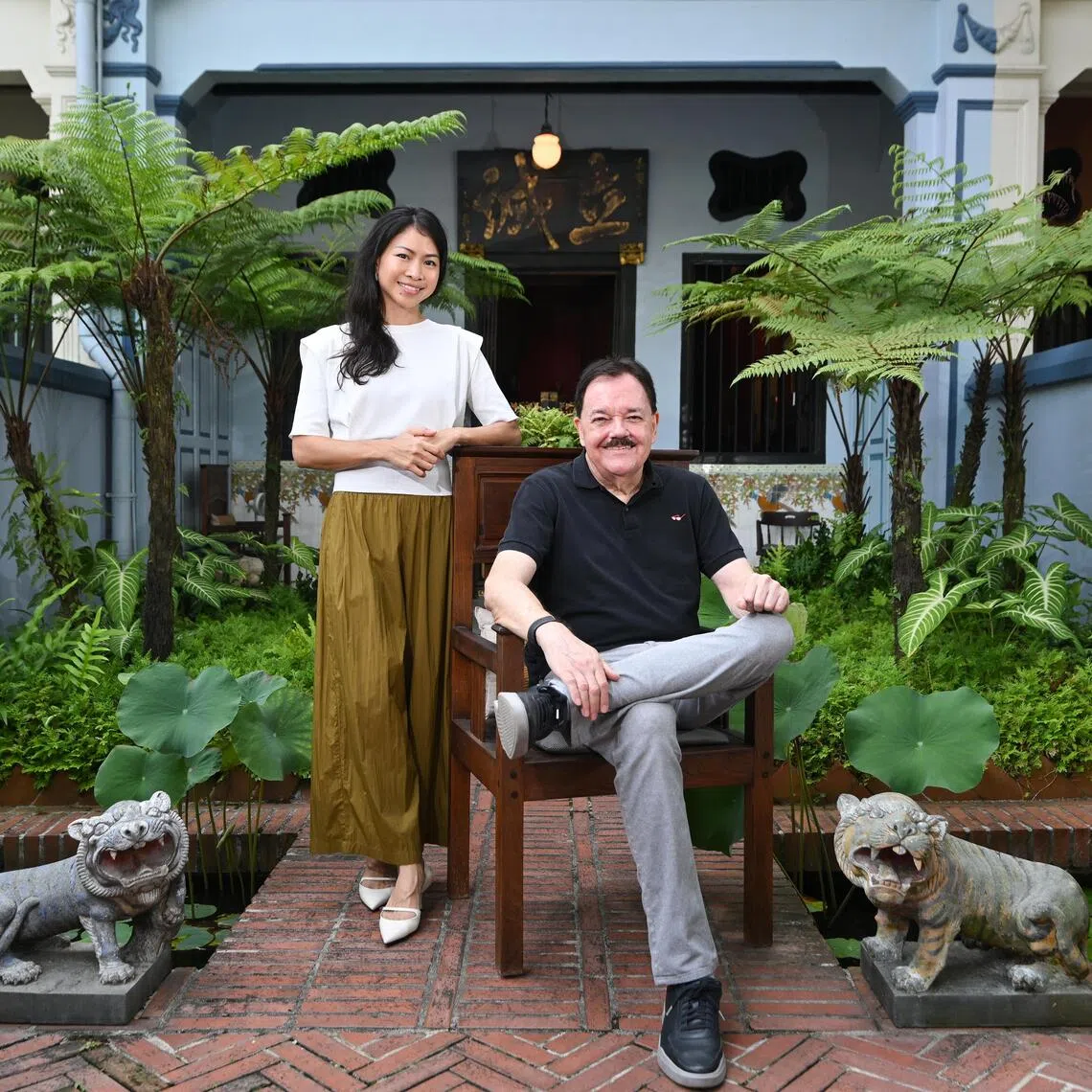 Richard Helfer is a longtime resident of Emerald Hill, moving into his house in 1989. He is president of the Emerald Hill Conservation Association, while his neighbour Deborah Yeo is the secretary.