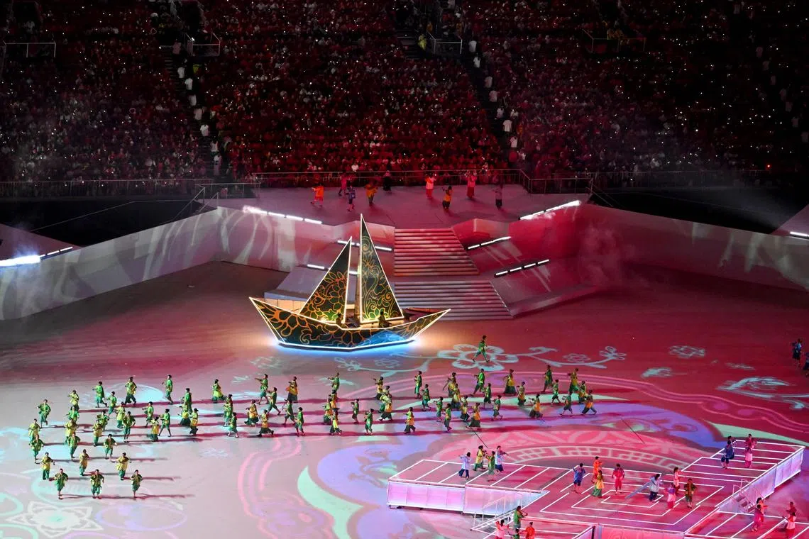 Performers at the National Day Parade on Aug 9, 2023.