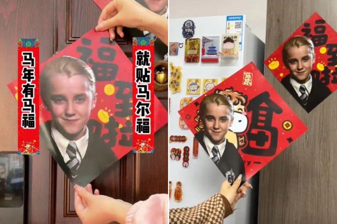 Draco Malfoy decor has been all the rage in China ahead of Chinese New Year.