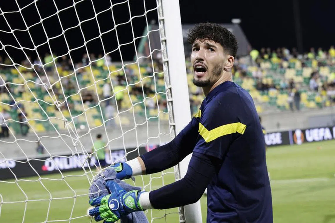 FILE PHOTO: Soccer Football - Europa League - Group B - AEK Larnaca v Fenerbahce - AEK Arena, Larnaca, Cyprus - October 13, 2022 Fenerbahce's Altay Bayindir before the match REUTERS/Alkis Konstantinidis/File Photo