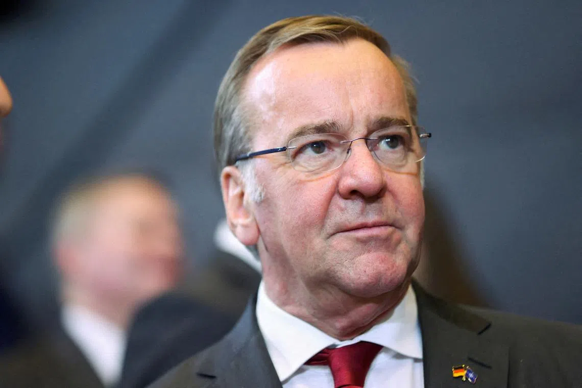 FILE PHOTO: Germany's Defense Minister Boris Pistorius attends a NATO defence ministers' meeting at the Alliance's headquarters in Brussels, Belgium June 13, 2024. REUTERS/Johanna Geron//File Photo