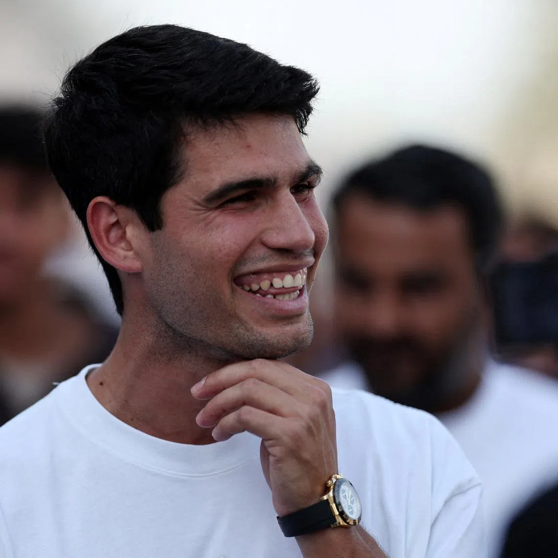 FILE PHOTO: Formula One F1 - Pre Season Testing - Bahrain International Circuit, Sakhir, Bahrain - February 12, 2026 Spain's Carlos Alcaraz during the pre season testing REUTERS/Hamad I Mohammed/File Photo