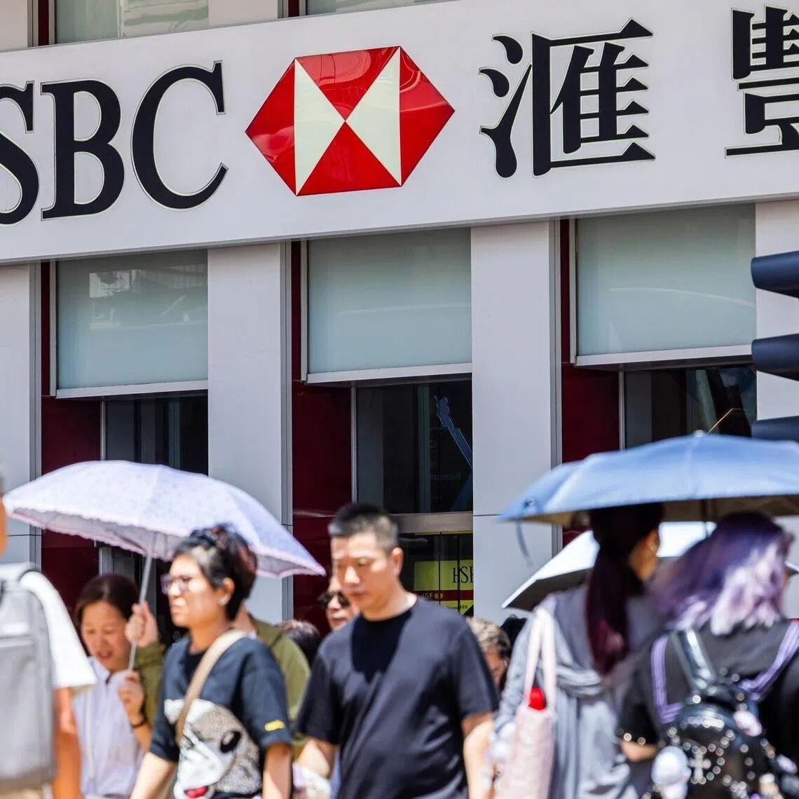 An HSBC Holdings Plc bank branch in Hong Kong, China, on Friday, July 24, 2026. HSBC is scheduled to announce its Interim Results 2026 on Aug. 4. Photographer: Paul Yeung/Bloomberg