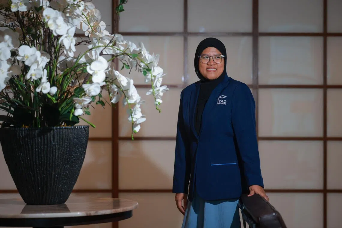 Latisah Salimen, infant-toddler educator at Iyad Perdaus Jurong, pictured on Oct 13.