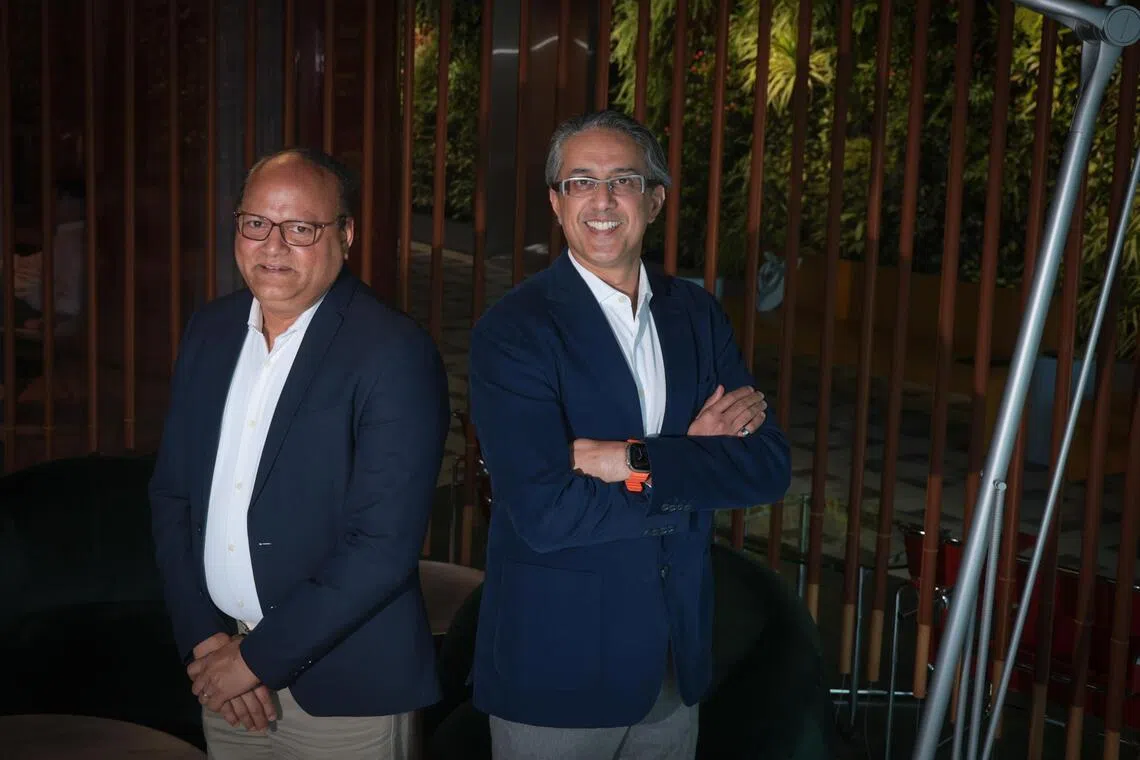 British International Investment managing director Srini Nagarajan (left) and FAST-P’s chief executive Munib Madni pictured on June 15.