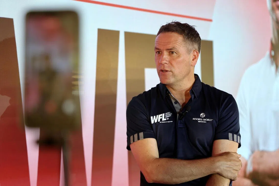 Former Liverpool and England star Michael Owen is in Singapore for a “Breakfast with the Legend” session hosted by Adventure Cove Waterpark in Resorts World Sentosa.