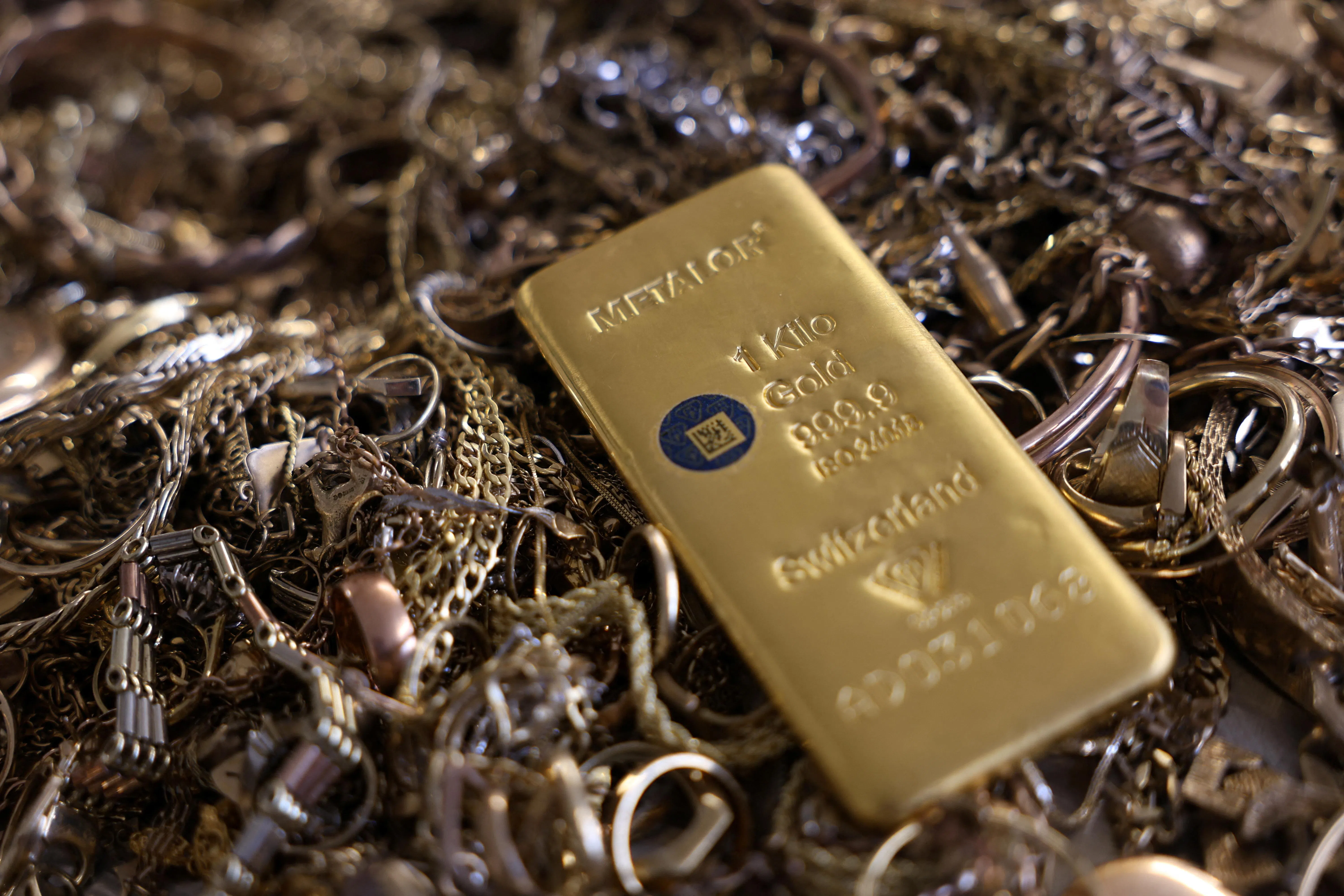 US gold futures for August delivery slid 2.5 per cent to US$4,050.