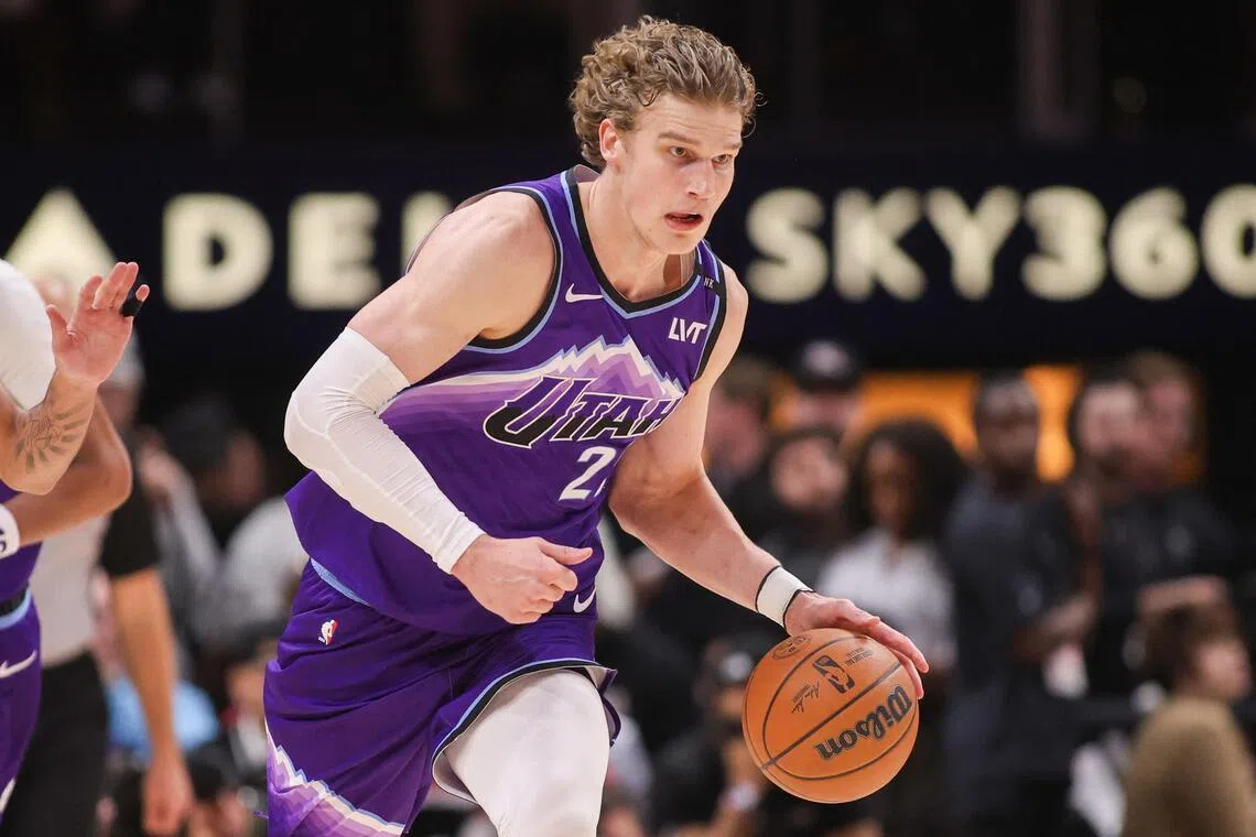 Utah Jazz were fined after sitting out forward Lauri Markkanen (above) and another player during the fourth quarter of back-to-back games that were both winnable.