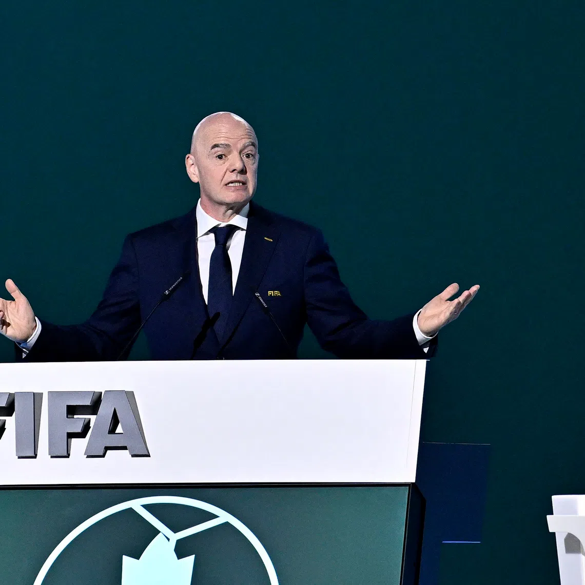 FIFA president Gianni Infantino held a crisis meeting with senior staff in Rabat, Morocco.