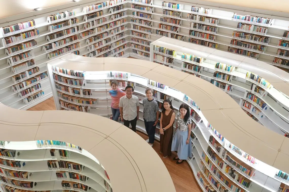 Minister for Digital Development and Information Josephine Teo (centre) at the library@orchard’s closing event on Oct 27.