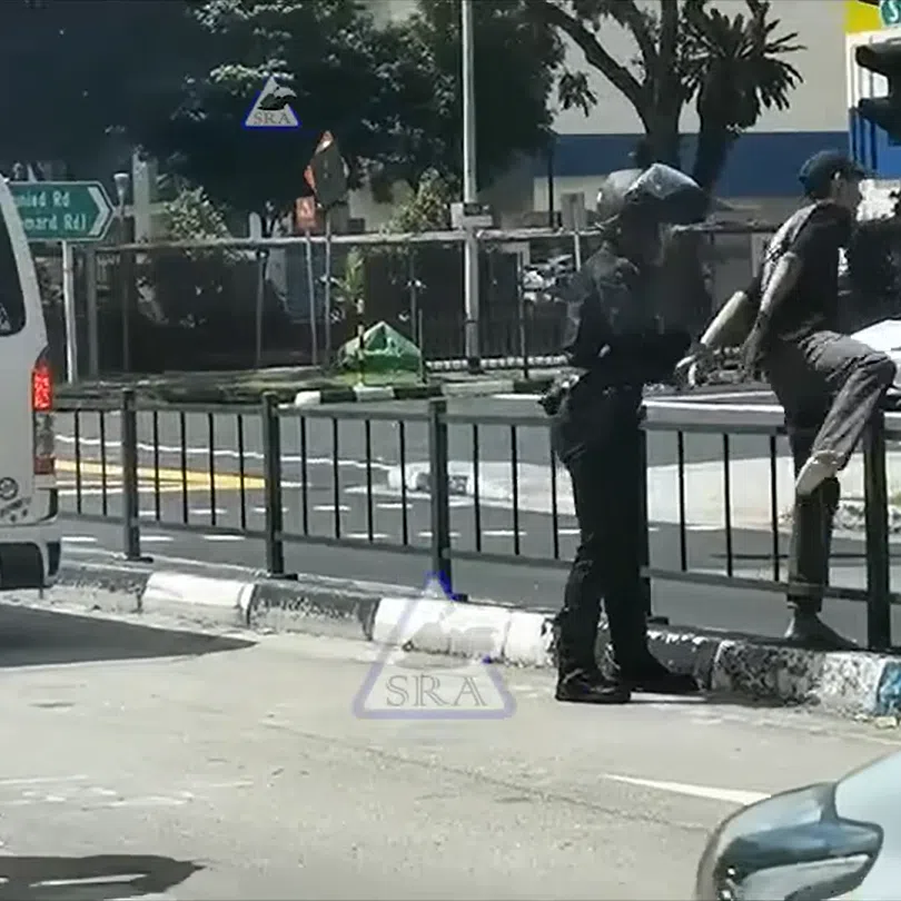 After ignoring a police order to stop, Muhammad Farhan Mohammad Noor later abandoned his vehicle and fled on foot.