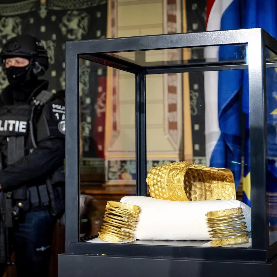 In 2025, a gang of robbers used firework bombs to break into the Drents Museum in the northern Netherlands to steal the items. 