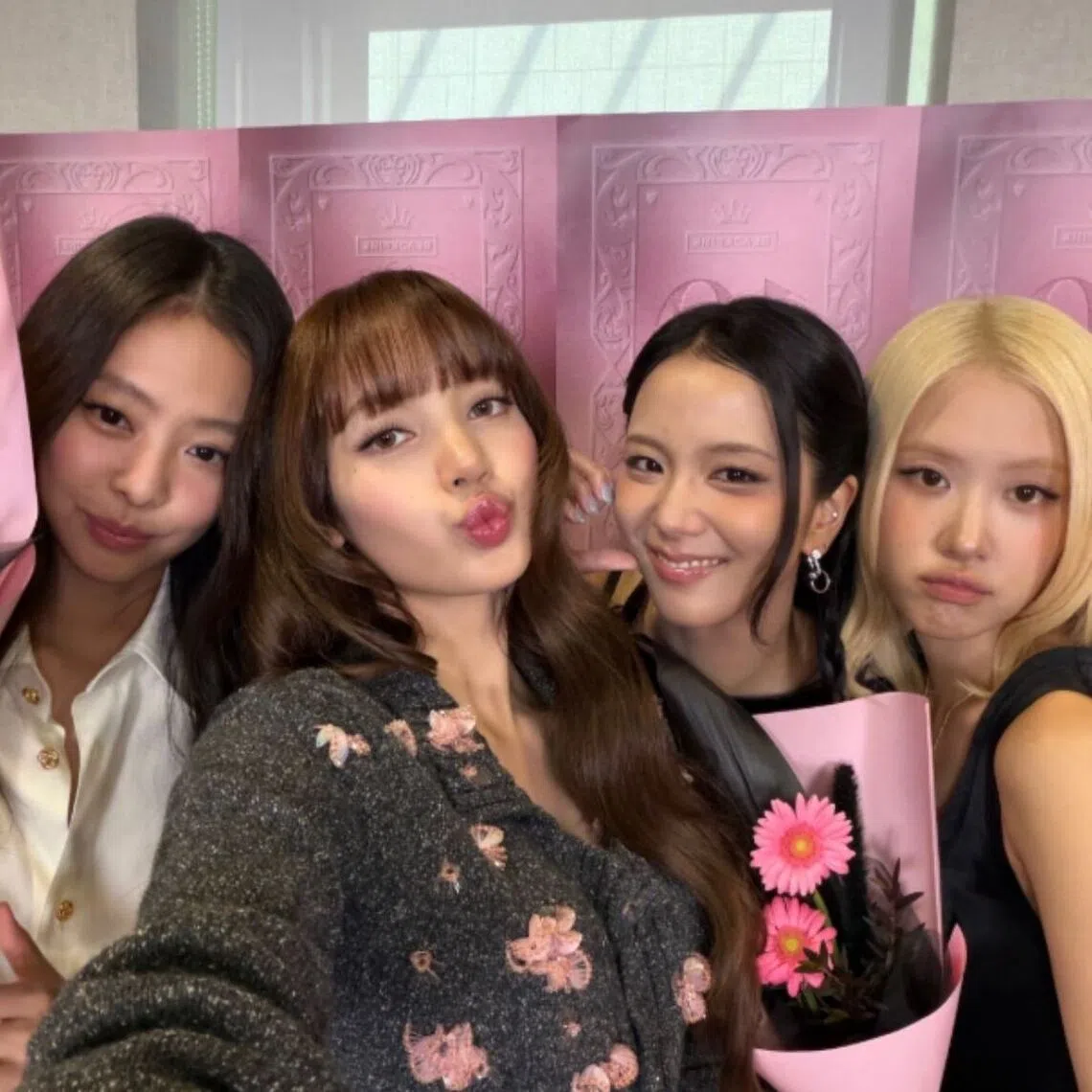 Blackpink’s (from left) Jennie, Lisa, Jisoo and Rose during their 10th anniversary meeting with fans at the National Museum of Korea in Seoul on Aug 8.