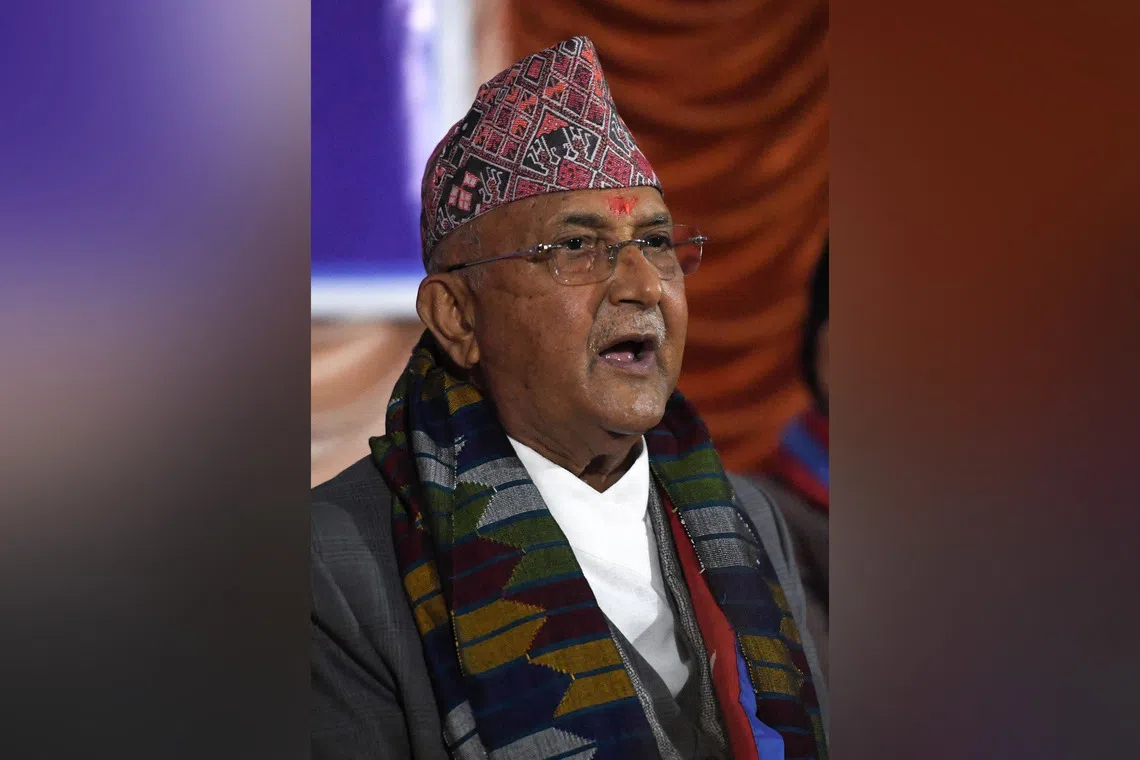 Mr Sharma Oli, the former home minister, the former head of the National Investigation Department security agency and two other senior bureaucrats have been given travel bans. 
