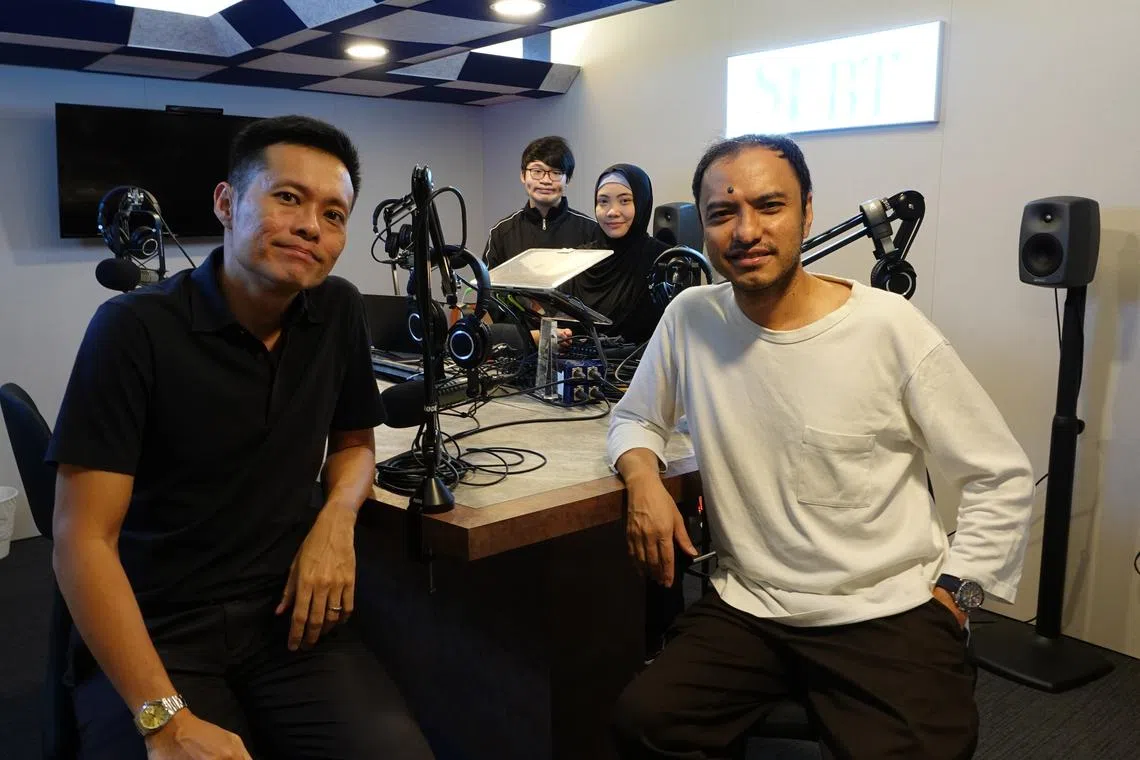 To help take stock of it going into the next bidding round, podcast editor Ernest Luis (most right) is joined by senior transport correspondent Lee Nian Tjoe (most left) in the podcast studio with podcast producers, Fa'izah Sani (second from right) and Paxton Pang (second from left).