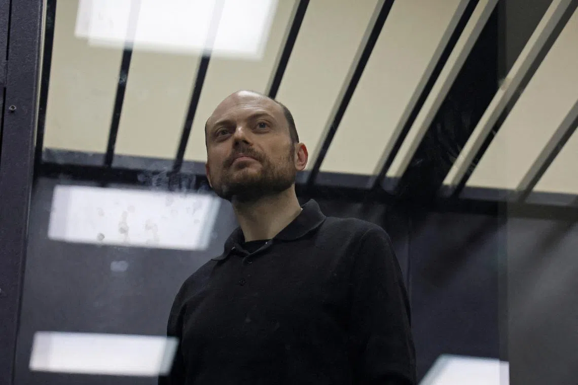 Vladimir Kara-Murza was being “persecuted by the Russian regime for his anti-war stance”.