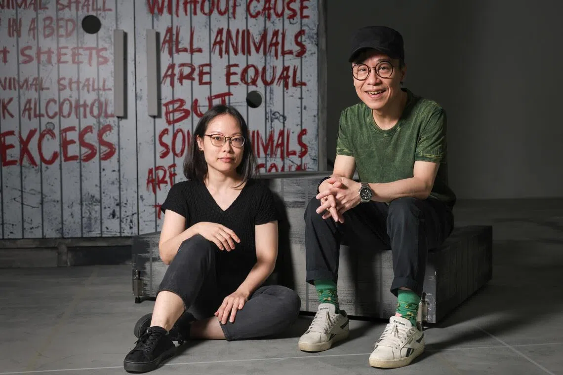 The Finger Players core team members Loo An Ni (left) and Oliver Chong will serve as creative leads in the research and practice domains from April 2026. 