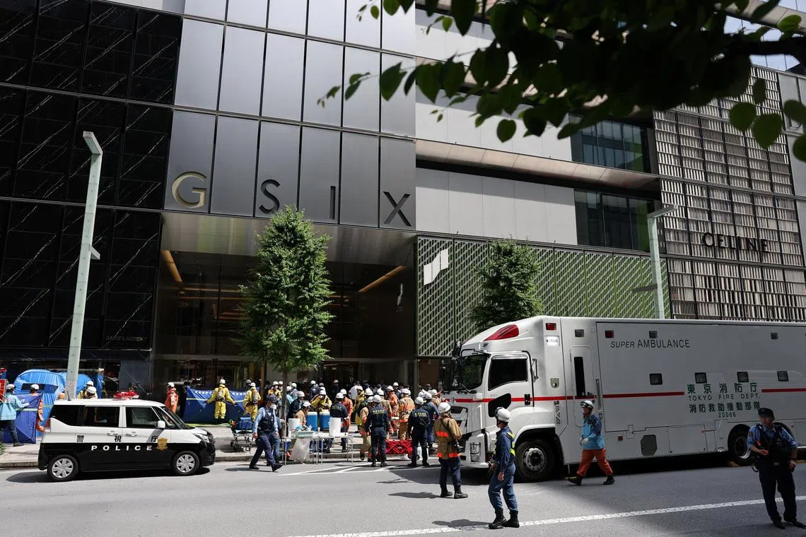 Around 20 injured after spraying incident in Tokyo mall: Officials