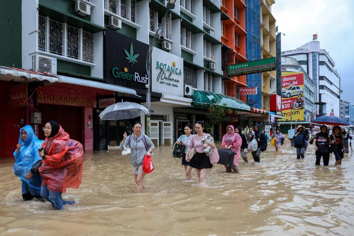 Hat Yai has been declared a red-flag disaster zone by Thai authorities, after heavy rain resulted in flooding.