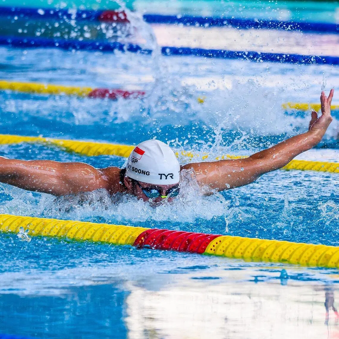 The gold-medal swim of Singaporean para-swimmer Toh Wei Soong in the men's 50m butterfly S7 event.