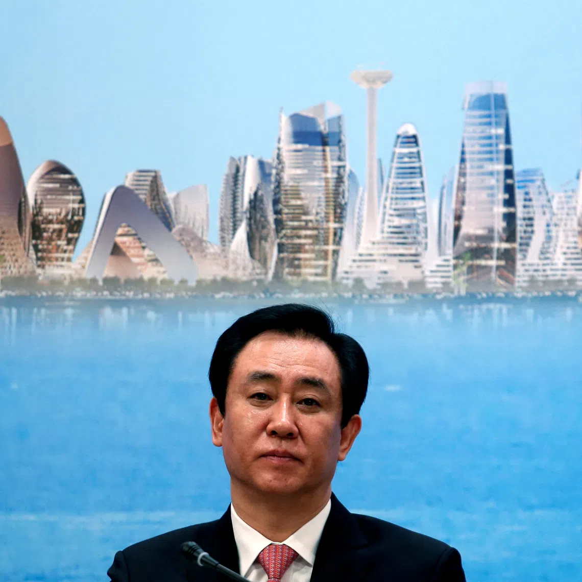 FILE PHOTO: China Evergrande Group then-Chairman Hui Ka Yan attends a news conference on the property developer's annual results in Hong Kong, China March 28, 2017. REUTERS/Bobby Yip/File Photo