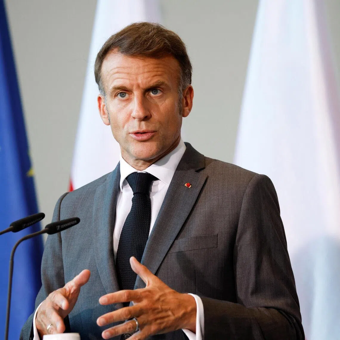 French President Emmanuel Macron would be accompanied by a delegation including investors and representatives of French companies.