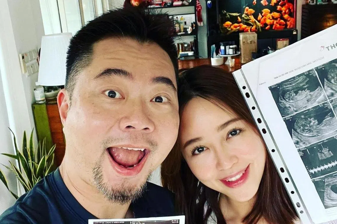 Former DJ Daniel Ong and his wife Fay Tan announced they are expecting a boy.