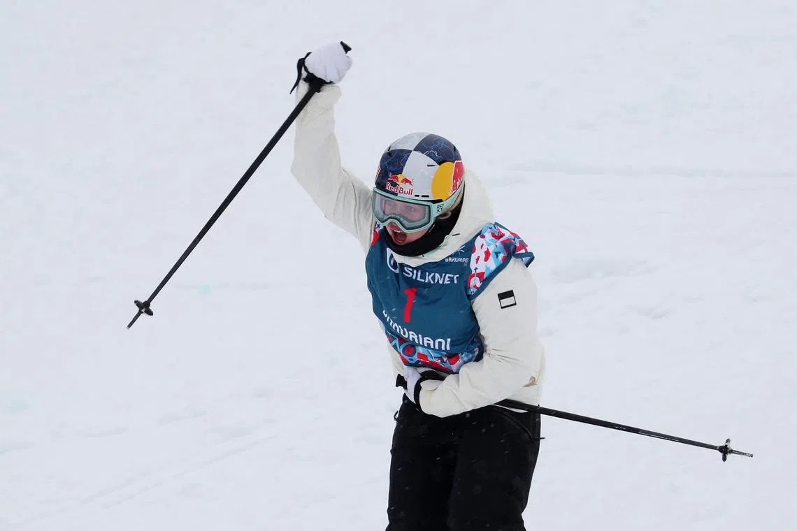 Freestyle Skiing - Freestyle Skiing World Championships & Snowboard World Championships - Bakuriani, Georgia - March 4, 2023 France's Tess Ledeux during the women's freeski big air. REUTERS/Irakli Gedenidze