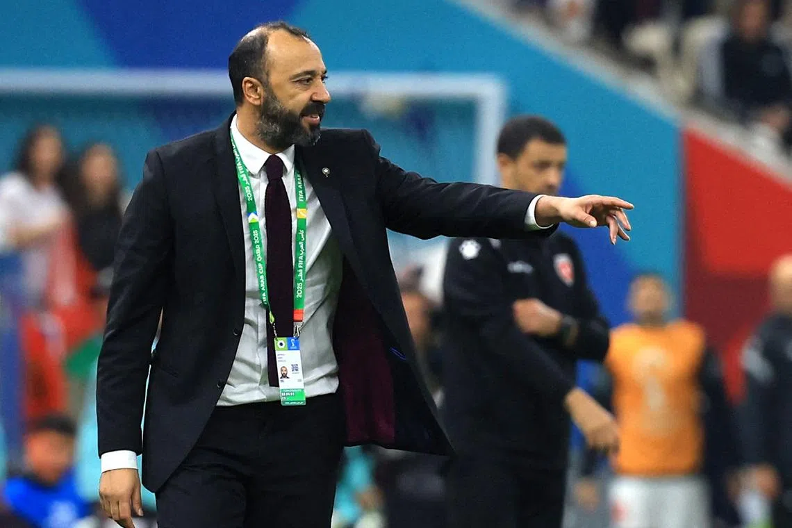 FILE PHOTO: Soccer Football - FIFA Arab Cup - Qatar 2025 - Final - Jordan v Morocco - Lusail Stadium, Lusail, Qatar - December 18, 2025 Morocco coach Tarik Sektioui during the match REUTERS/Thaier Al-Sudani/ File Photo