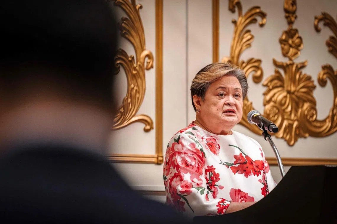 ASEAN special envoy Ma. Theresa Lazaro, the Foreign Secretary of the Philippines, met Myanmar’s ethnic minority rebel groups and a government-backed negotiation committee on July 13.