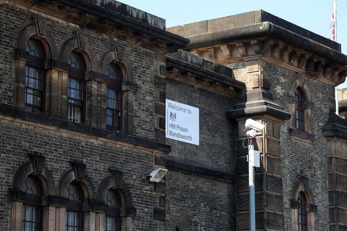 FILE PHOTO: A general view of Wandsworth prison, where Daniel Abed Khalife, a former soldier who is suspected of terrorism offences, escaped, in London, Britain, September 7, 2023. REUTERS/Anna Gordon/File Photo