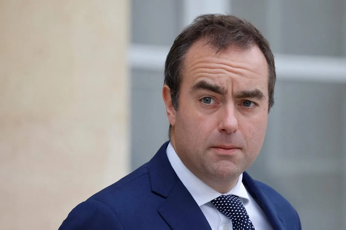 Defence Minister Sebastien Lecornu said there would be an impact on France’s support for Ukraine in its fight against Russian invasion from the fall of France's government.