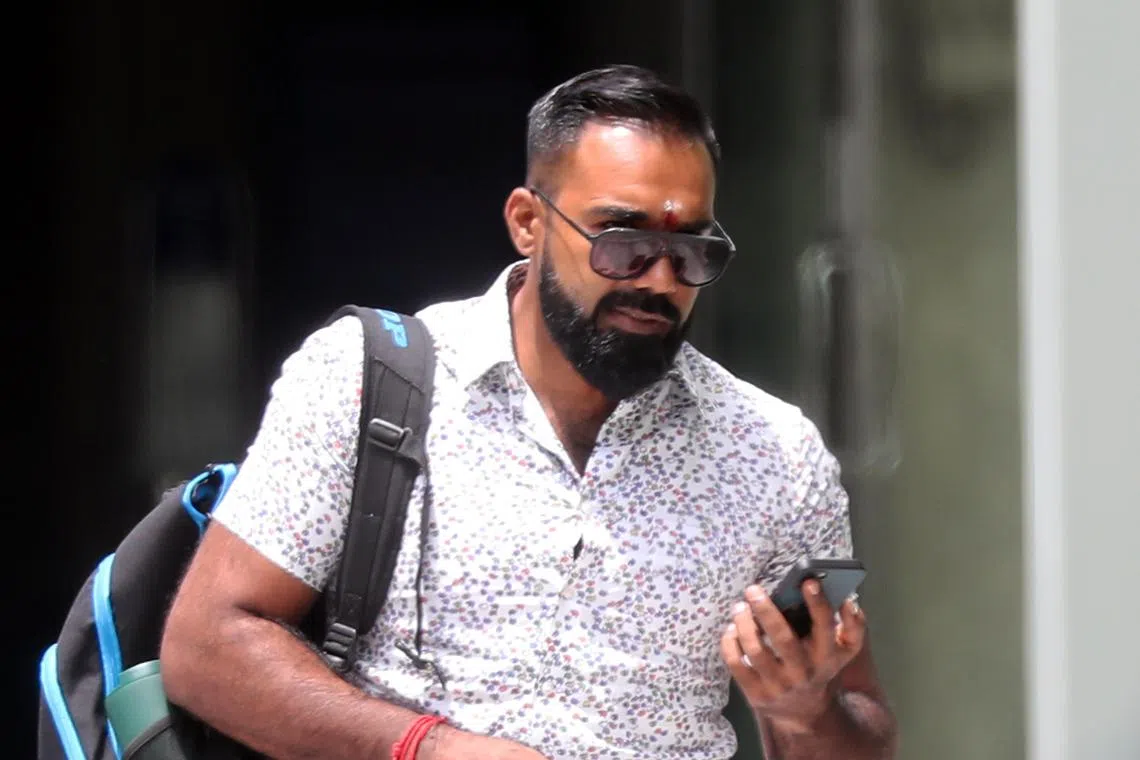 SEA Games squash gold medallist Vivian Rhamanan arriving at the State Courts on March 31, 2023.