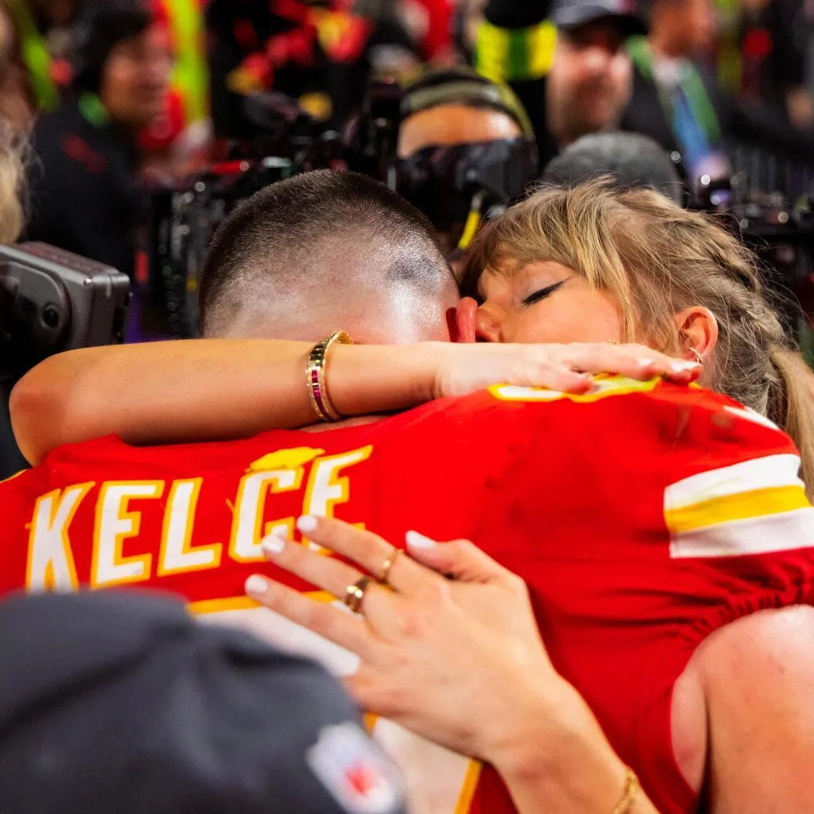 Cameras caught Taylor Swift cheering on Travis Kelce at Chiefs games and followed him as he jetted around the world to her concerts.
