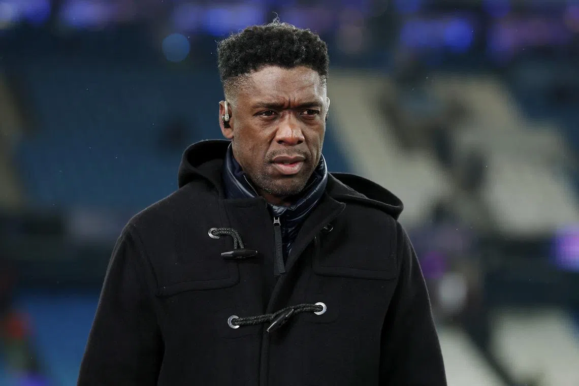FILE PHOTO: Soccer Football - Champions League - Knockout Phase Playoff - First Leg - Manchester City v Real Madrid - Etihad Stadium, Manchester, Britain - February 11, 2025  TV pundit Clarence Seedorf before the match REUTERS/Phil Noble/File Photo