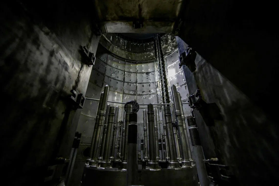 A nuclear reactor at the former Greifswald Nuclear Power Plant, next to the EWN Nuclear Power Plant dismantling facility in Lubmin, Germany. 