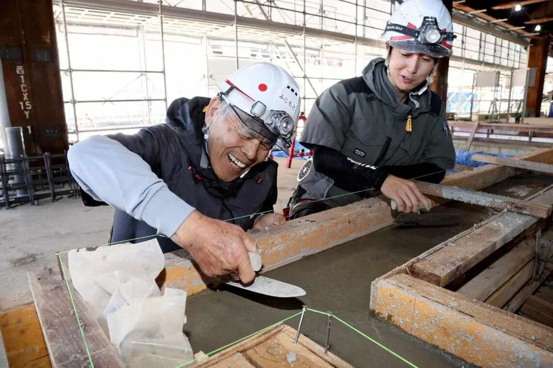 Japan saw an increase in senior worker numbers, partially owing to the extension of the retirement age.