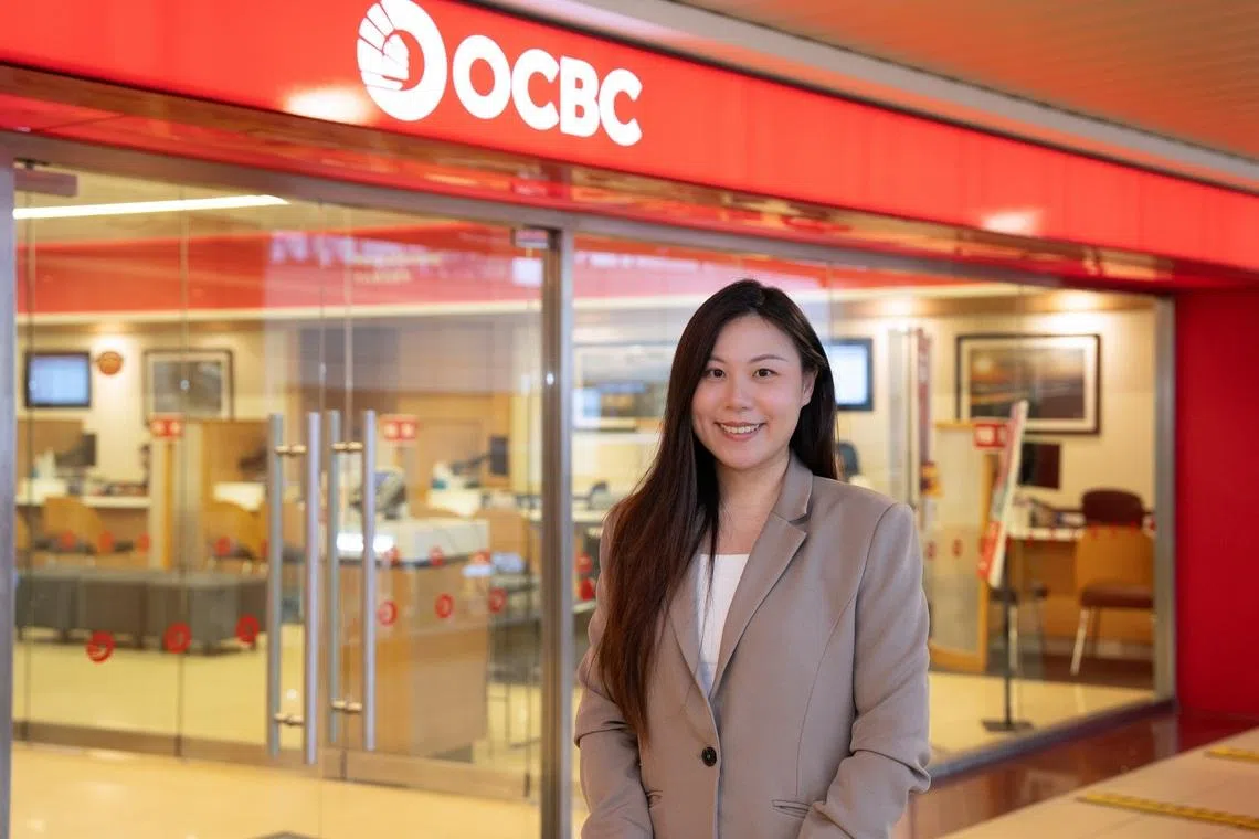 OCBC wealth adviser Ng Zuolin says the Gen AI training programme has improved how she engages customers.