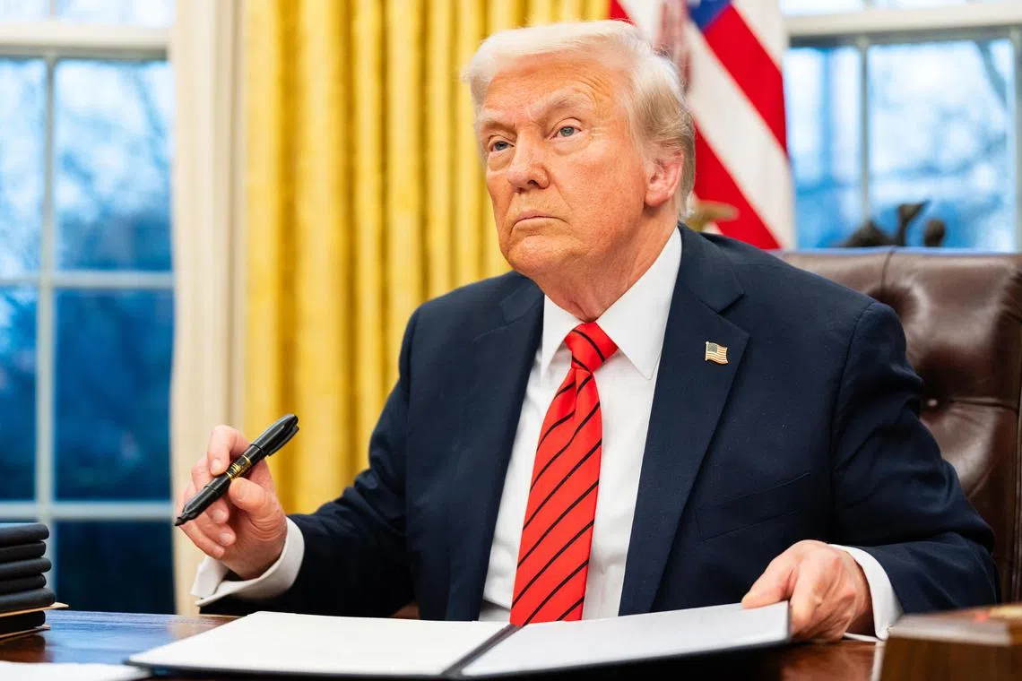 US President Donald Trump signs executive orders imposing a 25 per cent tariff on steel and aluminum from all countries.