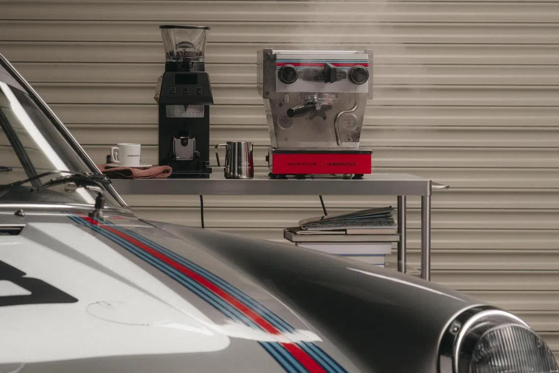 ntfast25 - Porsche presents a limited-edition espresso machine with La Marzocco.

Credit: Porsche